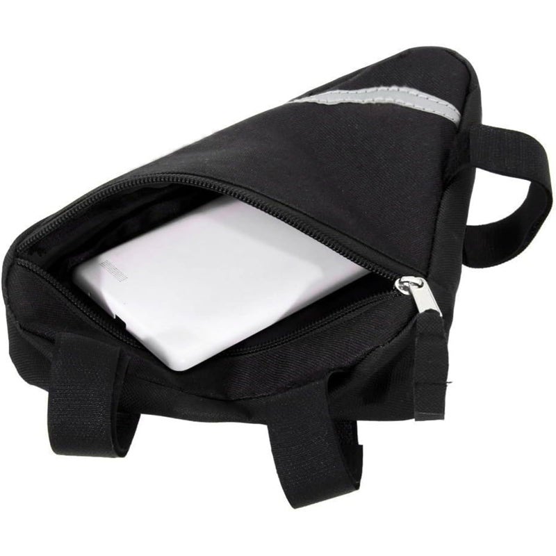 MOOCY Bike Bag, Bicycle Frame Bag,Cycling Accessories Pack for Phone, Wallet, Keys, Tools, Use for Road Bike MTB Commute Bicycle Bike Accessories - Image 4